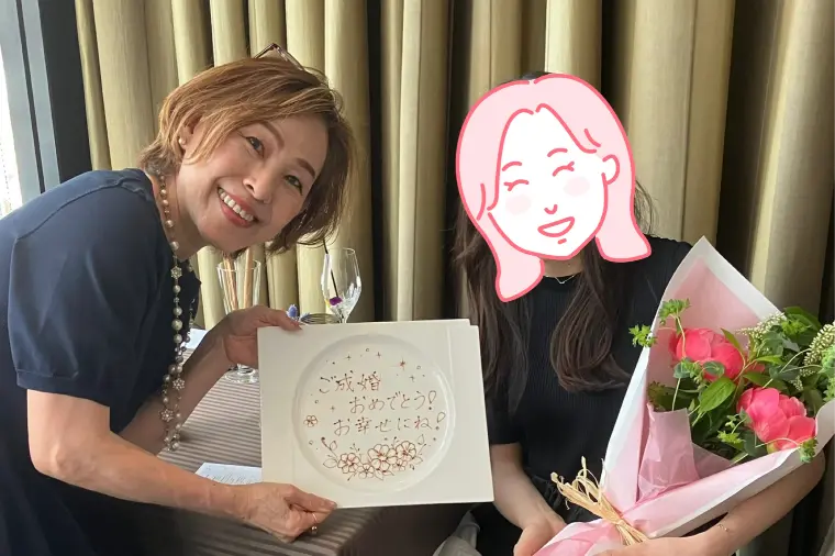 30代前半女性会員様のご成婚お祝いランチ会in銀座🥂✨