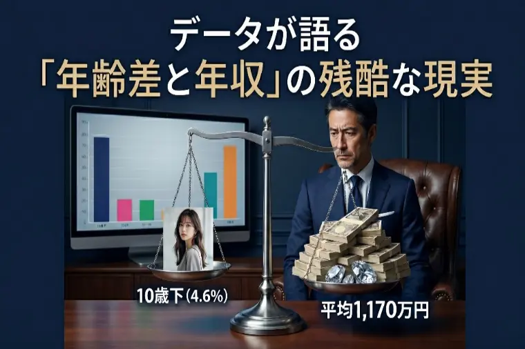 10歳下との結婚は無謀？データが暴く年齢差と年収の現実