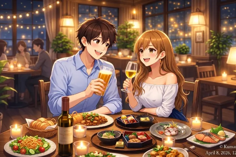デート必勝法！滝と夜景が彩る大人創作イタリアン