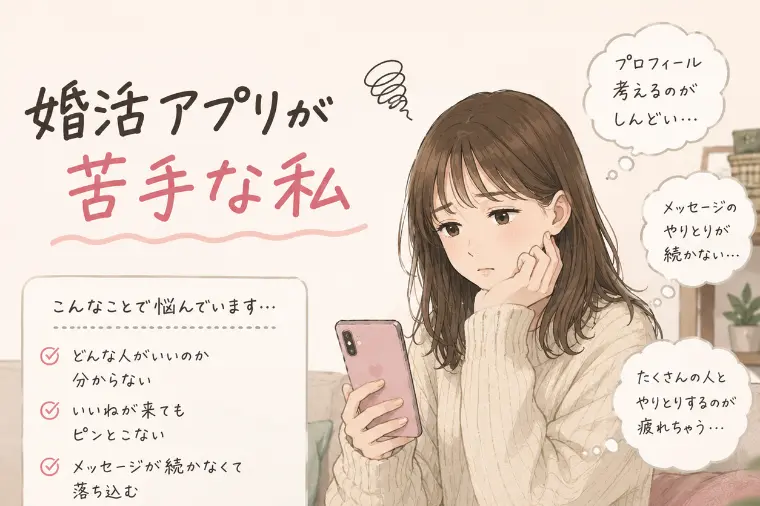 「婚活アプリが苦手な私」じゃだめですか？