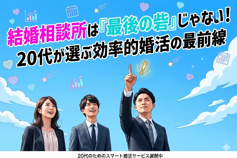 「結婚相談所は『最後の砦』じゃない！20代が選ぶ効率的婚