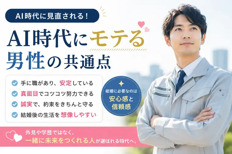 AI時代、実はモテる男性の共通点