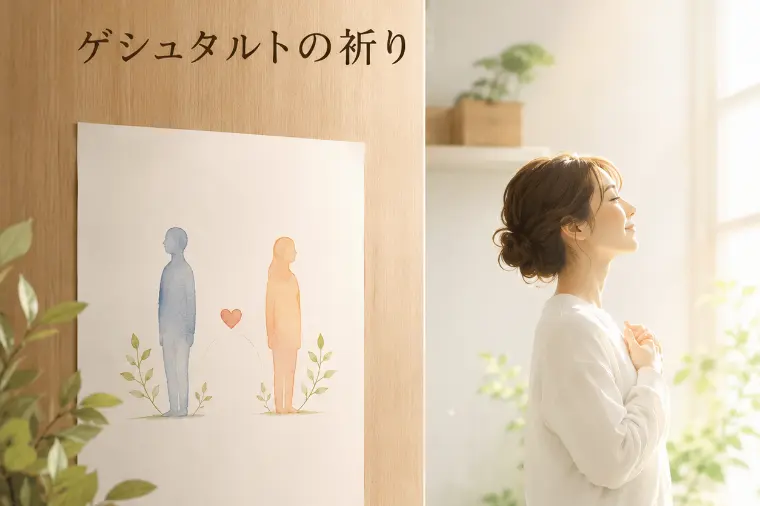 トイレに"ゲシュタルトの祈り。。。"