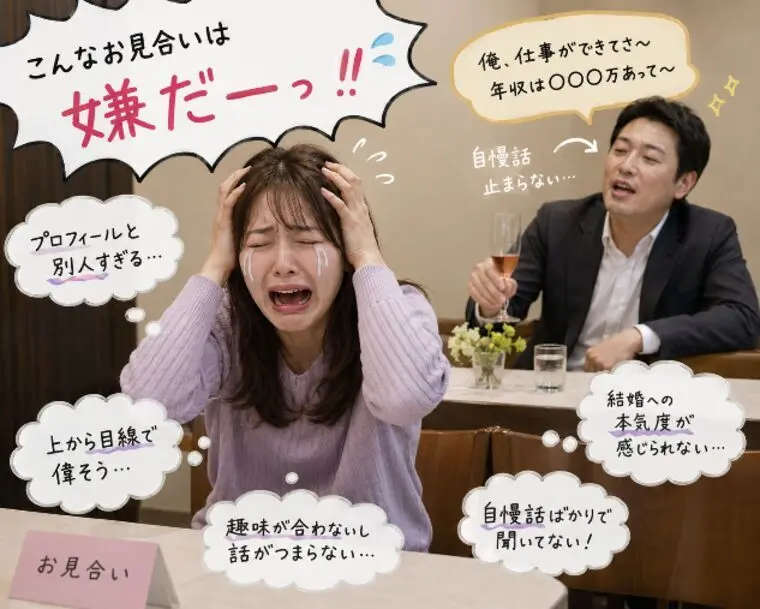 こんなお見合いは嫌だ！思わずお断りしたくなる瞬間