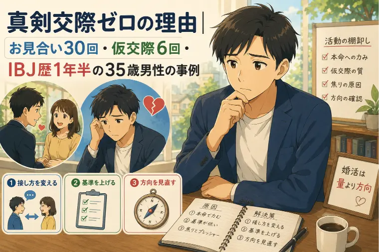真剣交際ゼロの理由｜お見合い30回・仮交際6回
