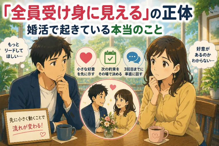 「全員受け身に見える」の正体｜婚活で起きている本当のこと