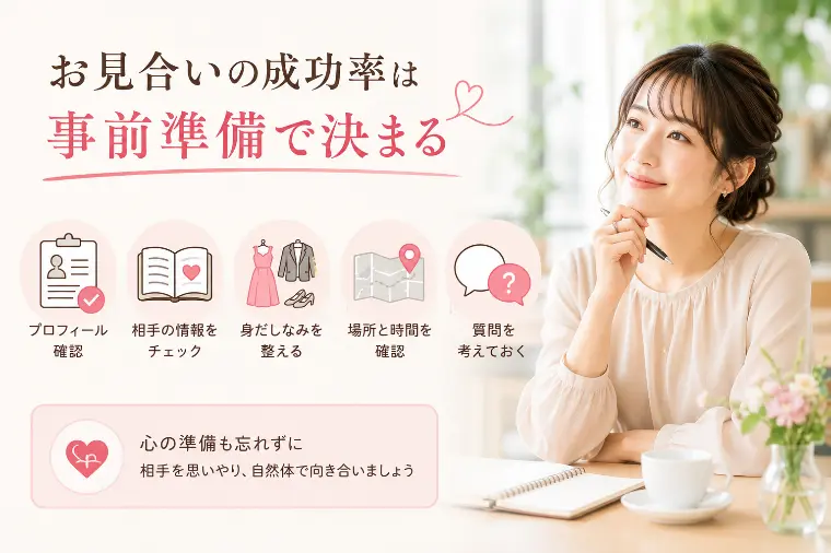 お見合いの成功率を上げるためにやっておきたい事前準備