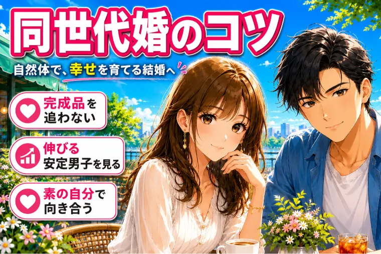 同世代婚がうまくいく女性の特徴は？共通する婚活のコツ