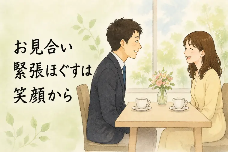 婚活川柳【第91回】お見合いの 緊張ほぐすは 笑顔から