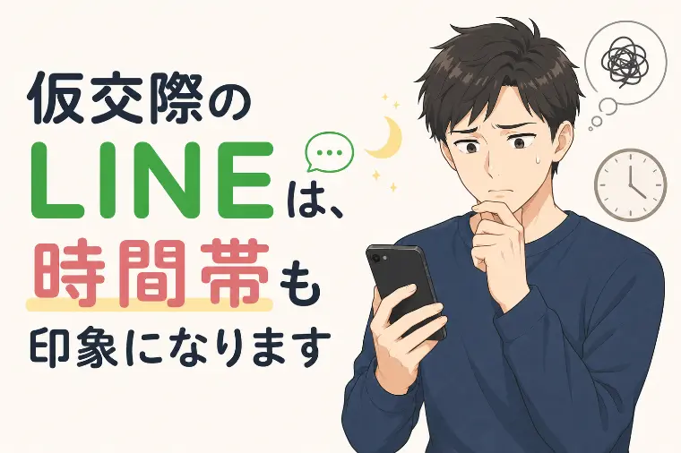 夜遅いLINE、まだ早いかもしれません