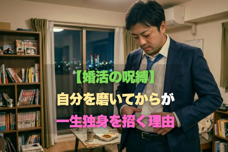 【婚活の呪縛】もっと自分を磨いてからが一生独身を招く理由