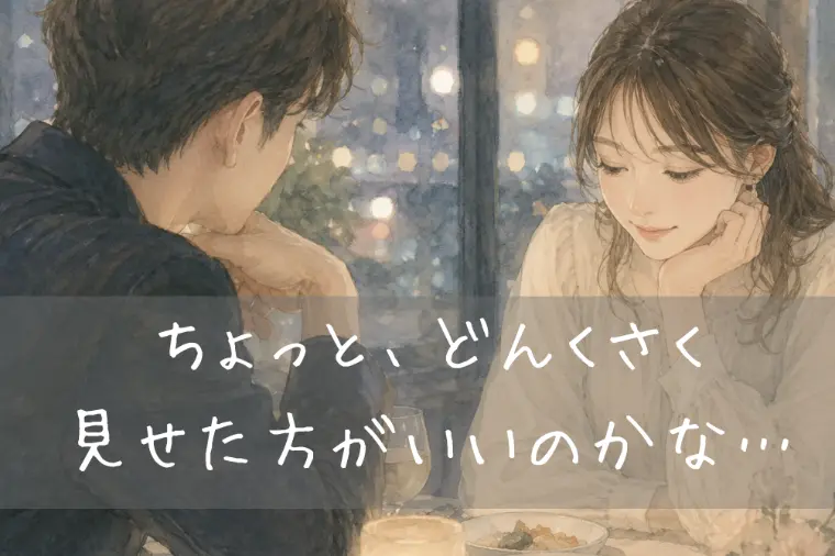 ちょっと、どんくさく見せた方がいいのかな…