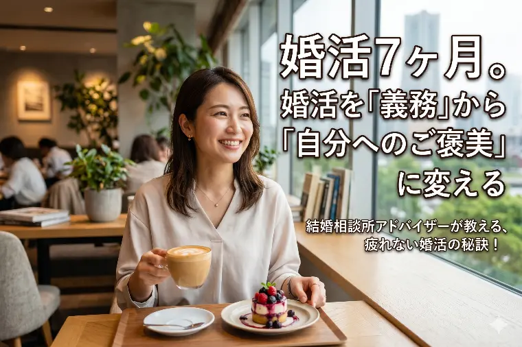婚活7ヶ月。婚活を「義務」から「自分へのご褒美」に変える