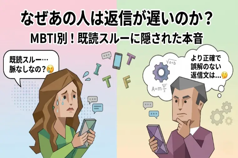 既読スルー＝脈なし？MBTIで分かる返信が遅い理由