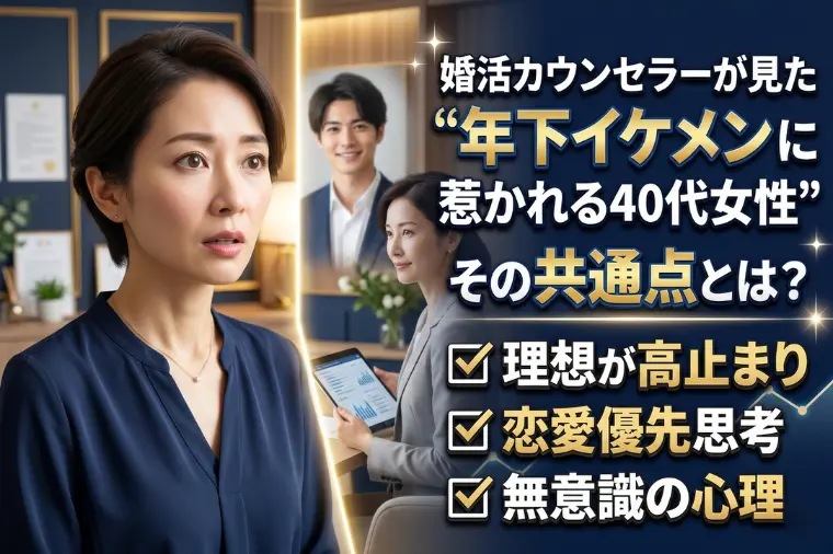 婚活カウンセラーが見た“年下イケメンに惹かれる40代女性