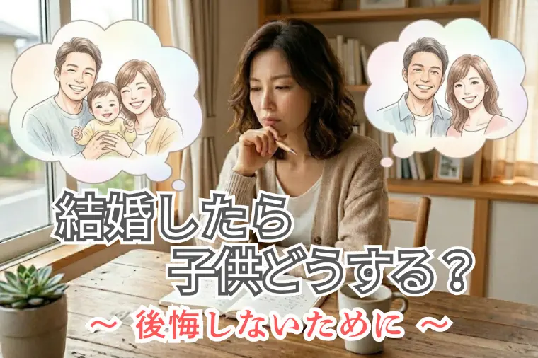 「結婚したら子供どうする...？」婚活中の気持ち整理術