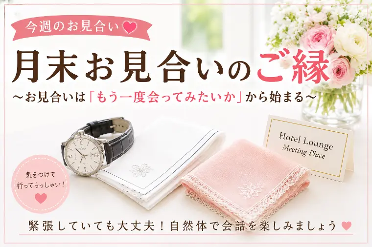 【月末のお見合い💘でご縁が動く人の共通点】