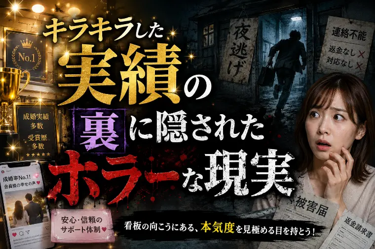 「実績の看板」を信じるな？本物の仲人を見抜く唯一の目