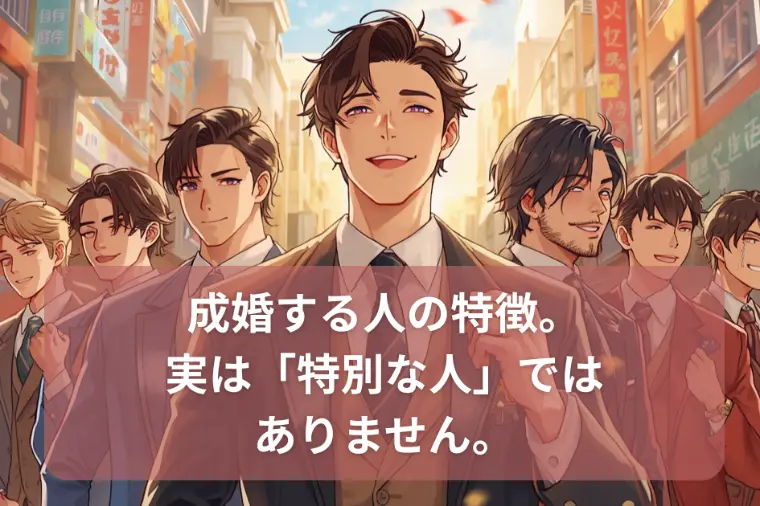 成婚する人の特徴。 実は「特別な人」ではありません。