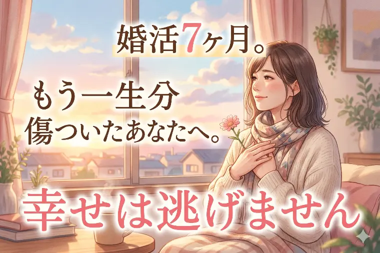 婚活7ヶ月。もう一生分傷ついたあなたへ。幸せは逃げません