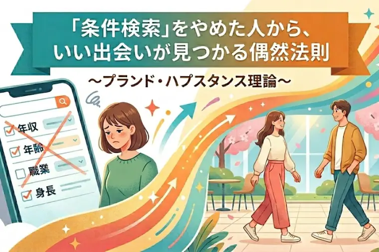「条件検索」をやめた人から、いい出会いが見つかる偶然法則