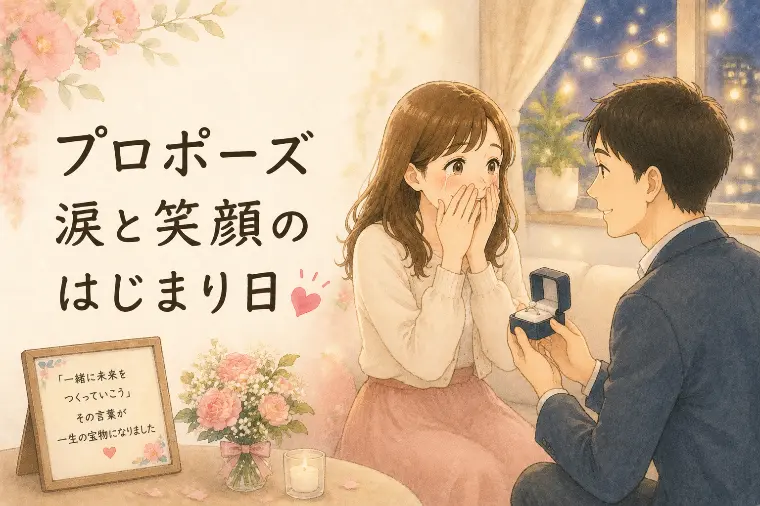 婚活川柳【第97回】プロポーズ 涙と笑顔の はじまり日