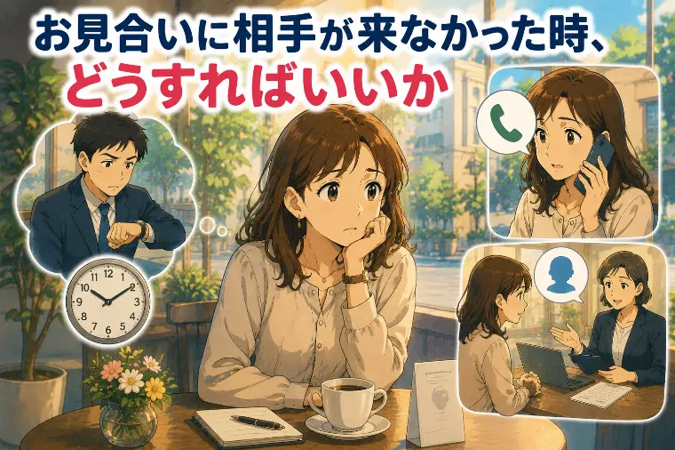 お見合いに相手が来なかった時、どうすればいいか