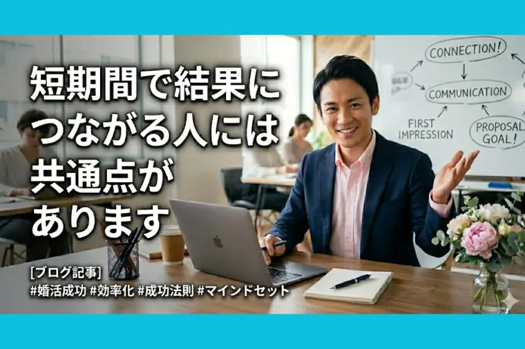 成婚が早い人ほど実践している「婚活中の考え方」
