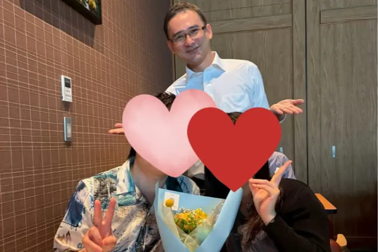 婚姻届の証人に！山口からお越しの30代男性と成婚お祝い