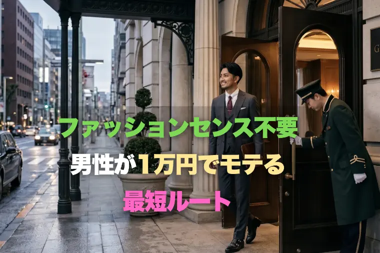 ファッションセンス不要！男性が1万円でモテる最短ルート