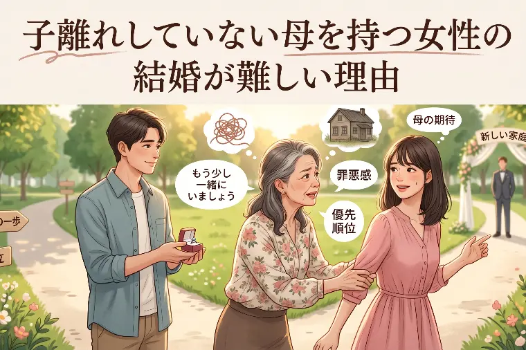 子離れしていない母を持つ女性の結婚が難しい理由