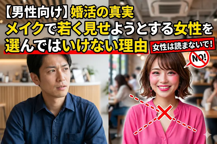 メイクで若く見せようとする女性を選んではいけない理由