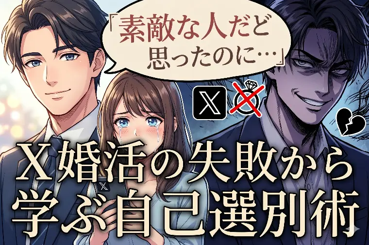 「素敵な人だと思ったのに…」X婚活の失敗から学ぶ自己選別