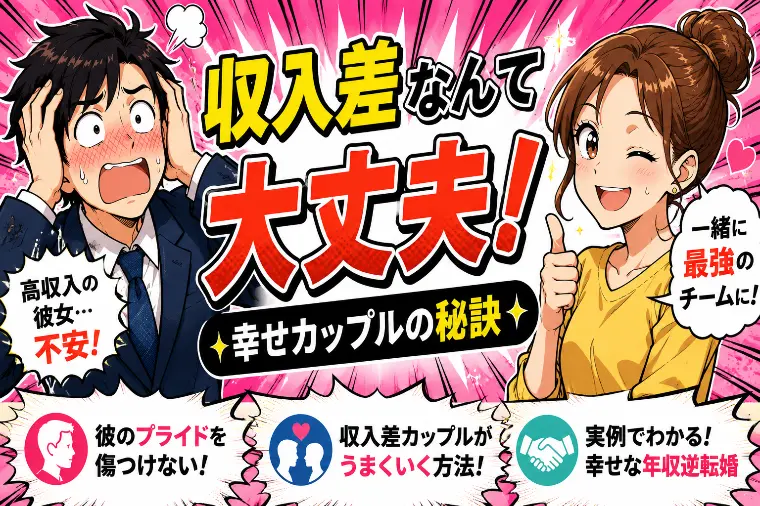 彼のプライドを傷つけない！収入差カップルが幸せになる方法