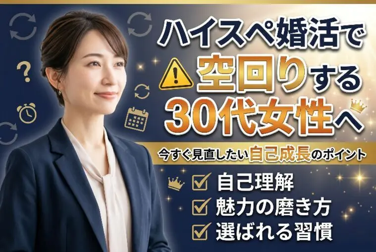 ハイスペ婚活で空回りする30代女性へ｜今すぐ見直したい！