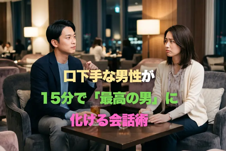 口下手な男性が、15分で「最高の男」に化ける会話術