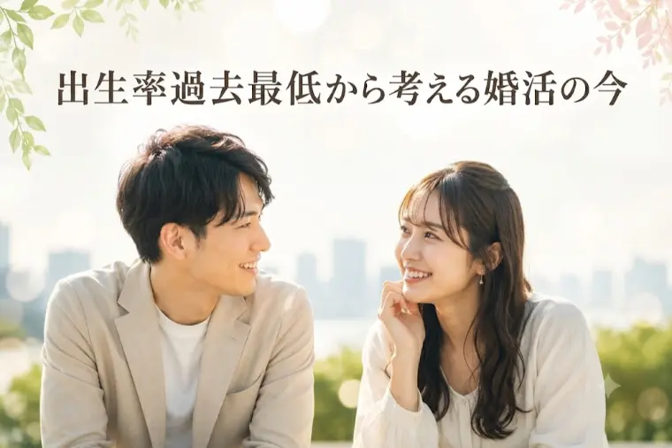 出生率過去最低から考える婚活の今