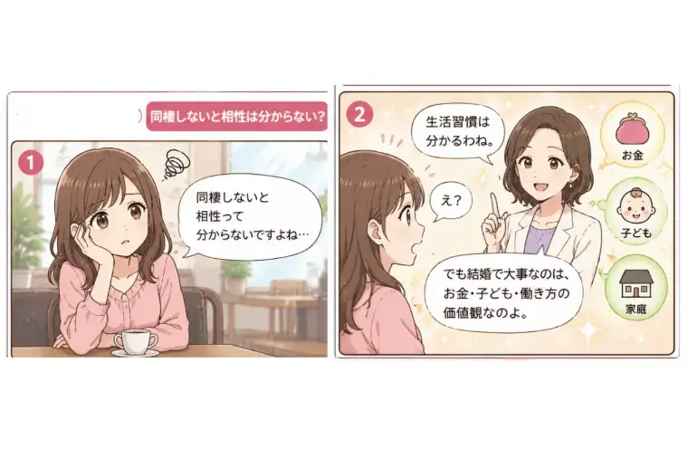 Kotopuro（寿プロデュース）「【20代婚活】💛同棲は結婚への近道じゃない」- 2