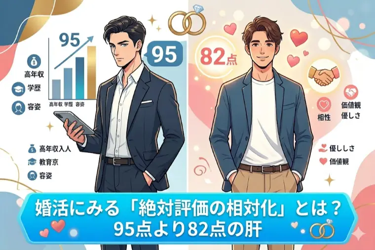 婚活にみる「絶対評価の相対化」とは？95点より82点の肝