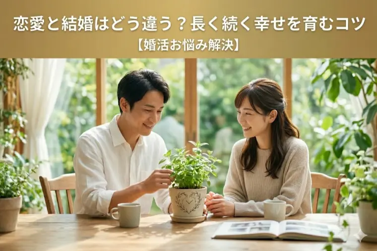 恋愛と結婚はどう違う？長く続く幸せを育むコツ