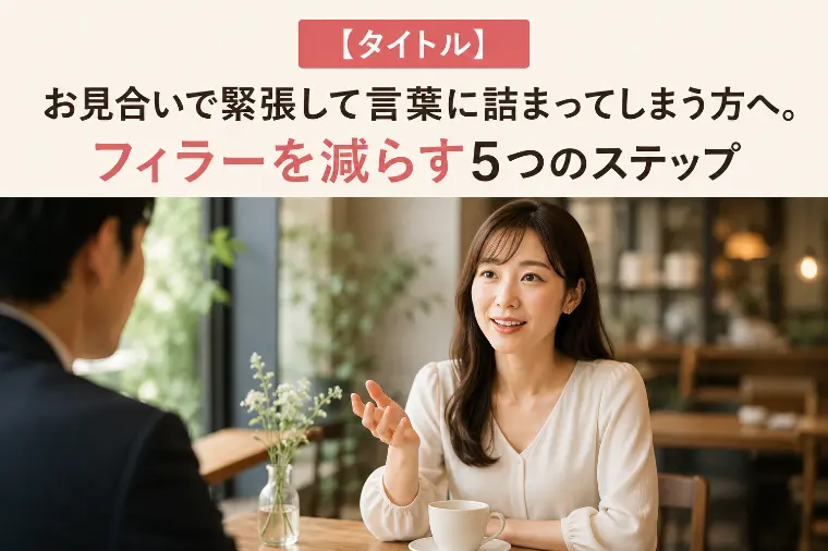 お見合いで緊張して言葉に詰まってしまう方へ。