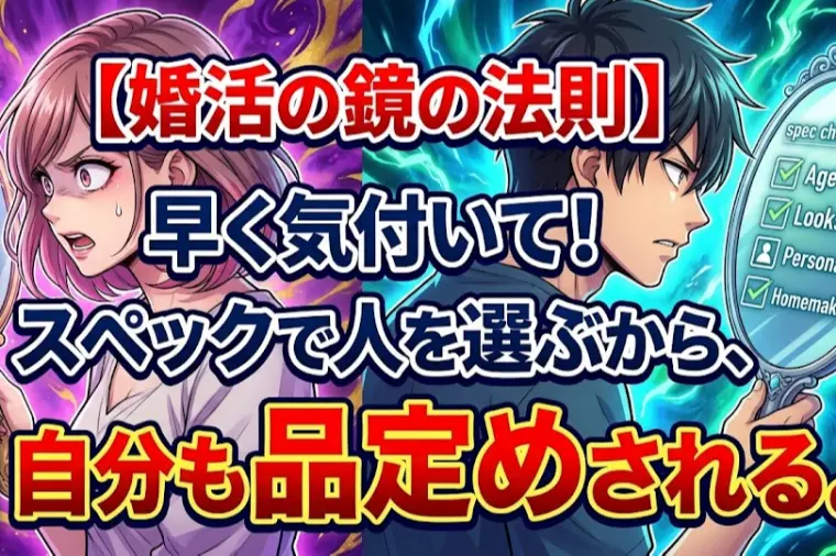 早く気付け!スペックで相手を選ぶと当然自分もそうされる