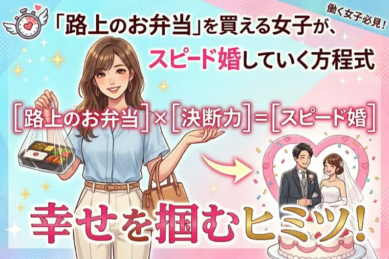 「路上のお弁当」を買える女子が、スピード婚していく方程式