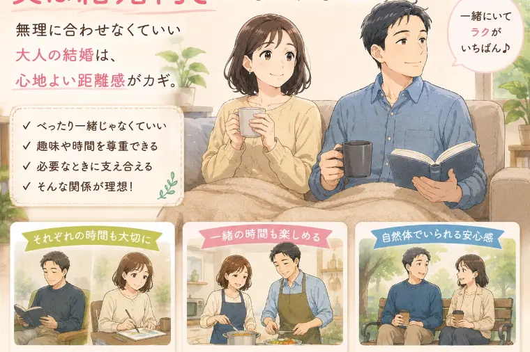 一人時間が好きな人ほど、実は結婚向きかもしれません