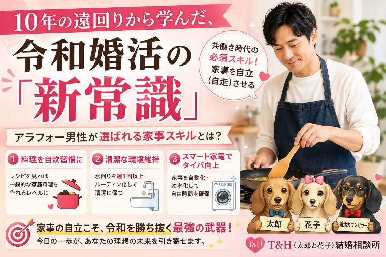 令和の婚活は共働きが基本？40代男性に求める家事の現実