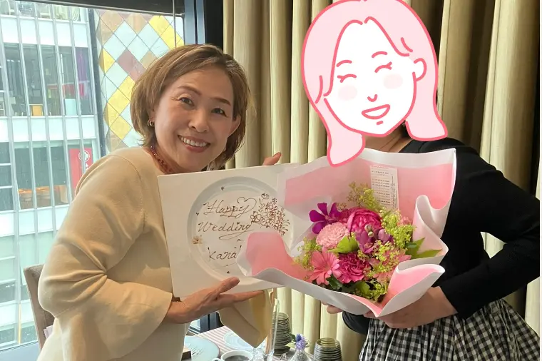 30代半ば女性とご成婚お祝いランチ会㊗️おめでとう❣️