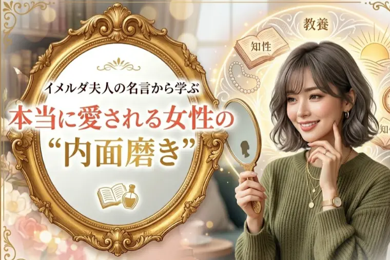 イメルダ夫人の名言から学ぶ～本当に愛される女性の内面磨き