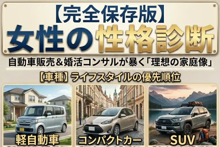 女性編【車で性格がわかる!?】