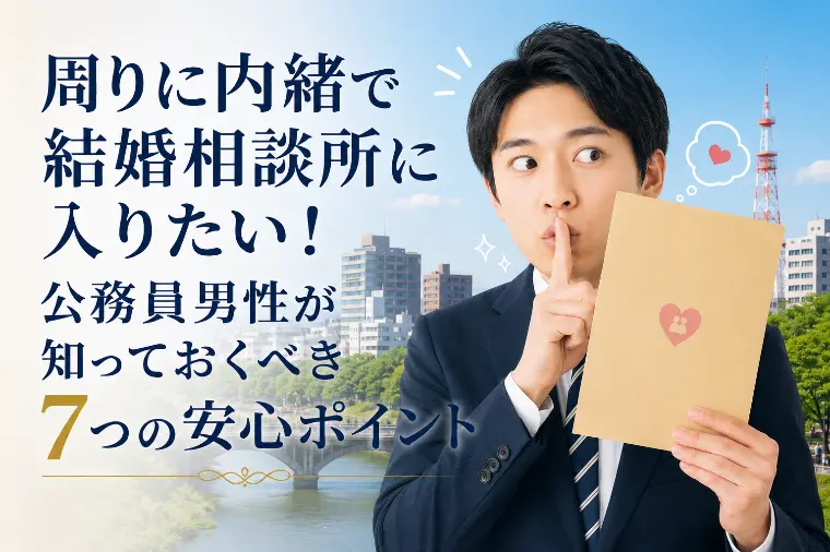 内緒で婚活したい公務員男性への安心ポイント【群馬】