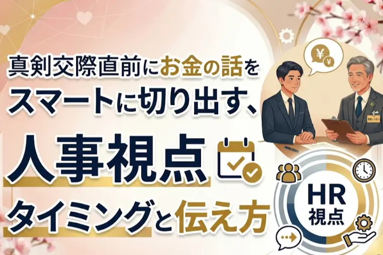 真剣交際直前にお金の話をスマートに切り出す、人事視点とは
